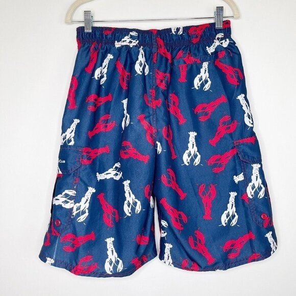 Beverly Hills Polo Club Swim Trunks Mens Size Medium Lined Lobster Print - Picture 5 of 8